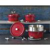 Cast Iron - Round Cocottes, 7 qt, Round, Cocotte, Cherry, small 7