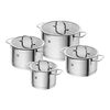 TrueFlow, 4-pcs Stainless steel Pot set silver, small 1