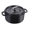 La Cocotte, 24 cm round Cast iron Cocotte Buster Punch black, small 1