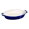Ceramique, 1.1 l ceramic oval baking dish, dark-blue, small 1