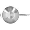 Apollo 7, 32 cm / 12.5 inch 18/10 Stainless Steel Wok flat bottom, small 2