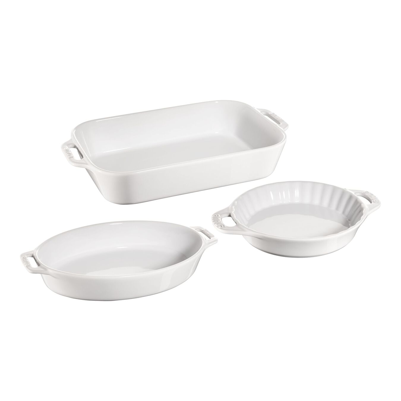 Staub Ceramic - Mixed Baking Dish Sets 3-pc, Mixed Baking Dish Set ...