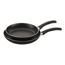  Cookware Set – 23 Piece –Black Multi-Sized Cooking Pots with  Lids, Skillet Fry Pans and Bakeware – Reinforced Pressed Aluminum Metal -  for Gas, Electric, Ceramic and Induction by BAKKEN Swiss