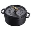 La Cocotte, 24 cm round Cast iron Cocotte Buster Punch black, small 3