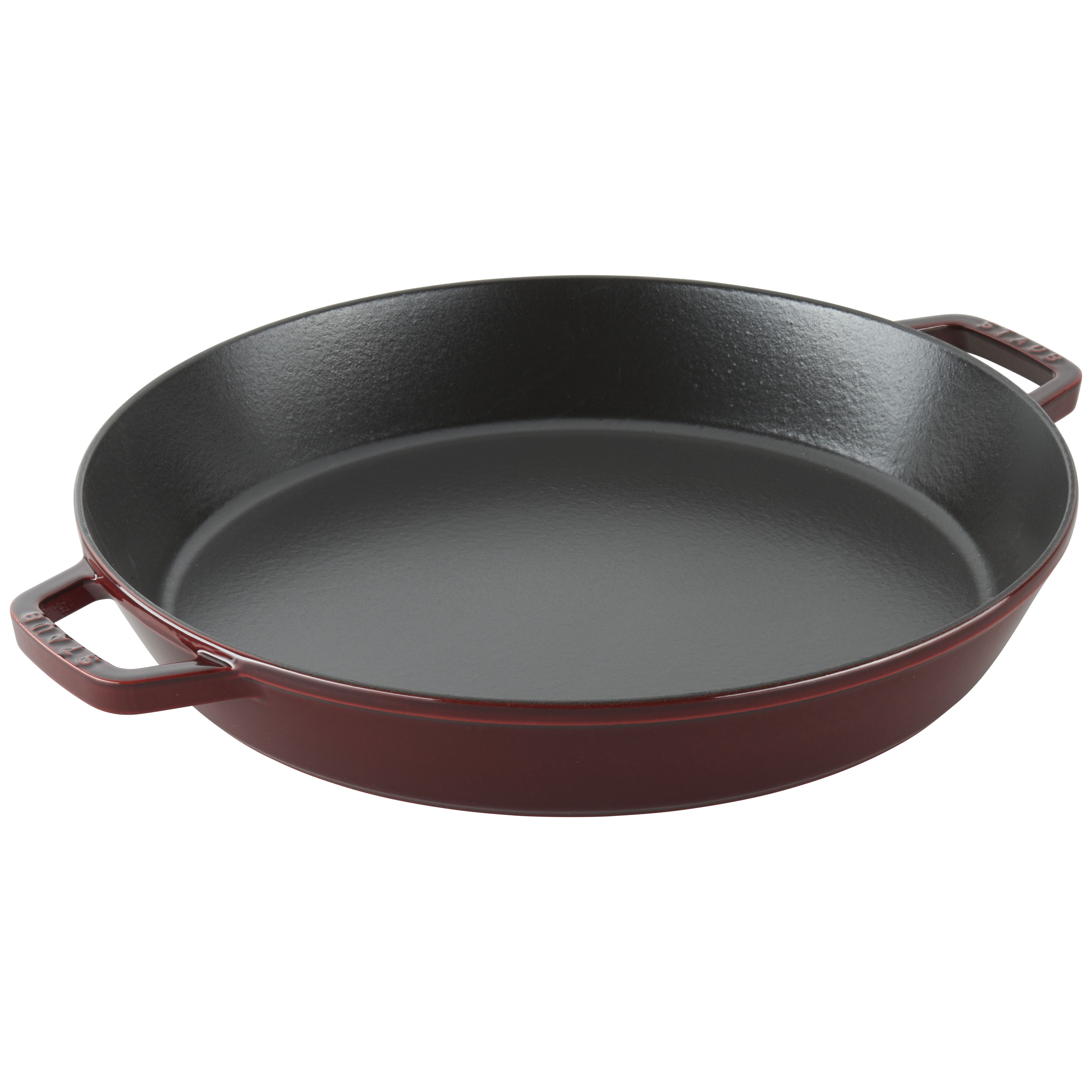 two handle frying pan