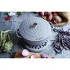 Cast Iron - Specialty Shaped Cocottes, 3.75 qt, Essential French Oven Lilly Lid, graphite grey, small 3