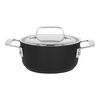 Alu Pro 5, 16 cm Aluminium Stew pot with lid black, small 1