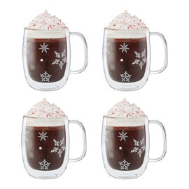 Double Wall Glass Insulated Coffee Mug (Set of 2) – snow in summer co