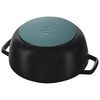 La Cocotte, 3.75 qt, Essential French Oven with Dragon Lid , black matte, small 4