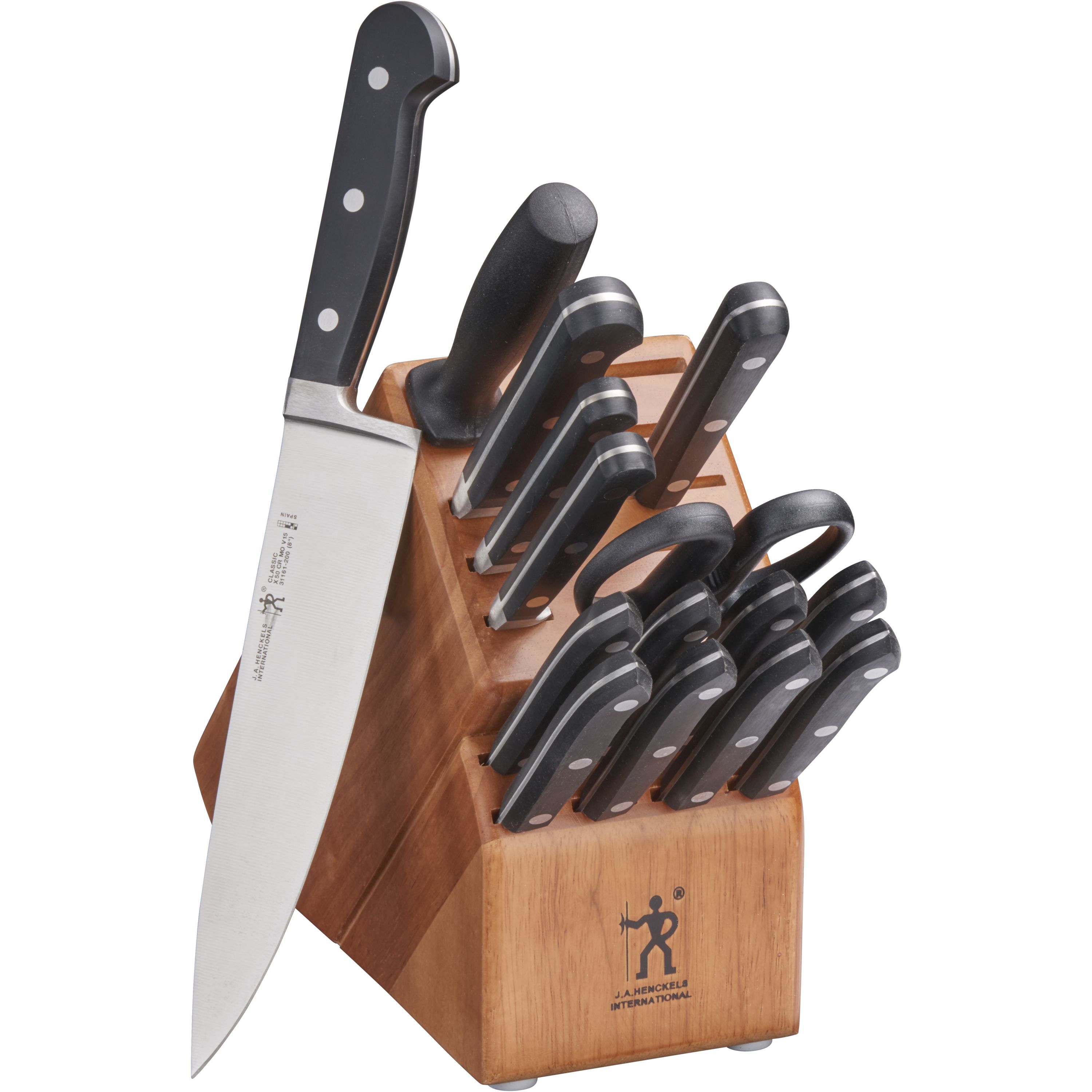 henckels classic forged knife block set