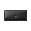 CLASSIC, 5-pcs Calf leather Snap fastener case black, small 2