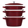 Cast Iron - Sets, 4-pc Stackable Set, Grenadine, small 1
