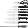 TWIN Chef 2, 9 Piece, Knife block set, anthracite, small 8