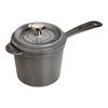 Specialities, 2.8 l cast iron round Sauce pan, graphite-grey, small 1