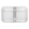 Fresh & Save, M Divided Meal Prep Container, plastic, white-grey, small 4