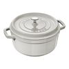 Cast Iron - Round Cocottes, 5.5 qt, Round, Cocotte, White Truffle, small 1
