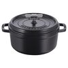 La Cocotte, 24 cm round Cast iron Cocotte Buster Punch black, small 6