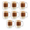 Sorrento Plus, 8 Piece, Latte Mug Set - Value Pack, transparent, small 2