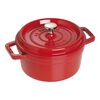 La Cocotte, Cocotte 20 cm, rund, Kirsch-Rot, Gusseisen, small 1