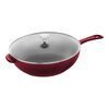 Pans, 26 cm / 10 inch cast iron Frying pan, grenadine-red, small 1