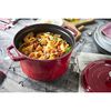 Cast Iron, 5 qt, Round, Cocotte Deep, Cherry - Visual Imperfections, small 9