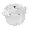 Cast Iron, 5 qt, Round, Cocotte Deep, White - Visual Imperfections, small 2
