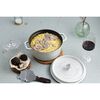 Cast Iron - Round Cocottes, 7 qt, Round, Cocotte, White Truffle, small 9