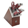 Statement, 7 Piece, Knife block set, red, small 1