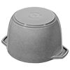 鋳物ホーロー鍋, ラ・ココット de GOHAN 16 cm, ラウンド, グレー, 鋳鉄, small 7