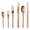 Minimale (matted), 24 Piece Flatware Set rose gold PVD coated, small 1