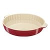 Ceramique, 30 cm ceramic round Pie dish, cherry, small 1