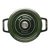 鋳物ホーロー鍋, ピコ・ココット 18 cm, ラウンド, バジルグリーン, 鋳鉄, small 1