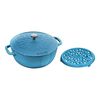La Cocotte, Essential French Oven with Lily Lid and Trivet 2 Piece, cast iron, small 1