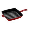 Cast Iron - Grill Pans, 10-inch, Cast Iron, Square, Grill Pan, Cherry, small 1