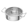 Pro, 4.25 l 18/10 Stainless Steel round Saucier and sauteuse, silver, small 1