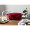Cast Iron, 6.25 qt, Wide Oval Dutch Oven, cherry, small 2