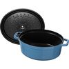 La Cocotte, 5.75 qt, Oval, Cocotte, Ice-blue - Visual Imperfections, small 5