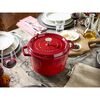 Cast Iron, 5 qt, Round, Cocotte Deep, Cherry - Visual Imperfections, small 10