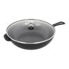 Cast Iron - Fry Pans/ Skillets, 10-inch, Daily Pan With Glass Lid, Black Matte, small 1
