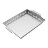 BBQ, 2-pc Grill Topper And Basket Set, Stainless Steel , small 6
