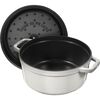 Cast Iron - Round Cocottes, 7 qt, Round, Cocotte, White Truffle, small 3