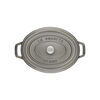 Cast Iron - Oval Cocottes, 7 qt, Oval, Cocotte, Graphite Grey, small 2