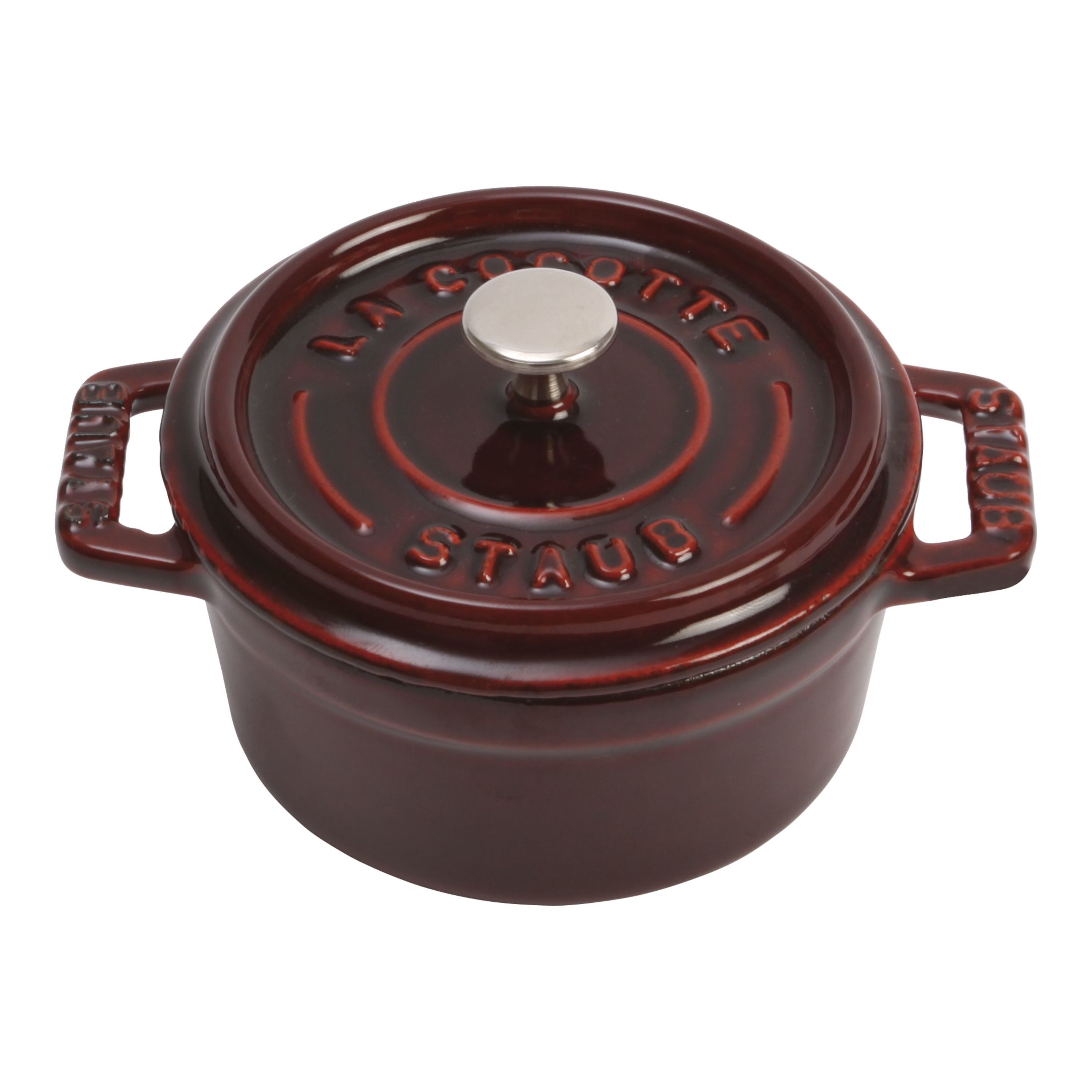 ①staub ピコココットラウンド 20cm グレナディンレッド - キッチン/食器