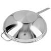 Apollo 7, 32 cm / 12.5 inch 18/10 Stainless Steel Wok flat bottom, small 4