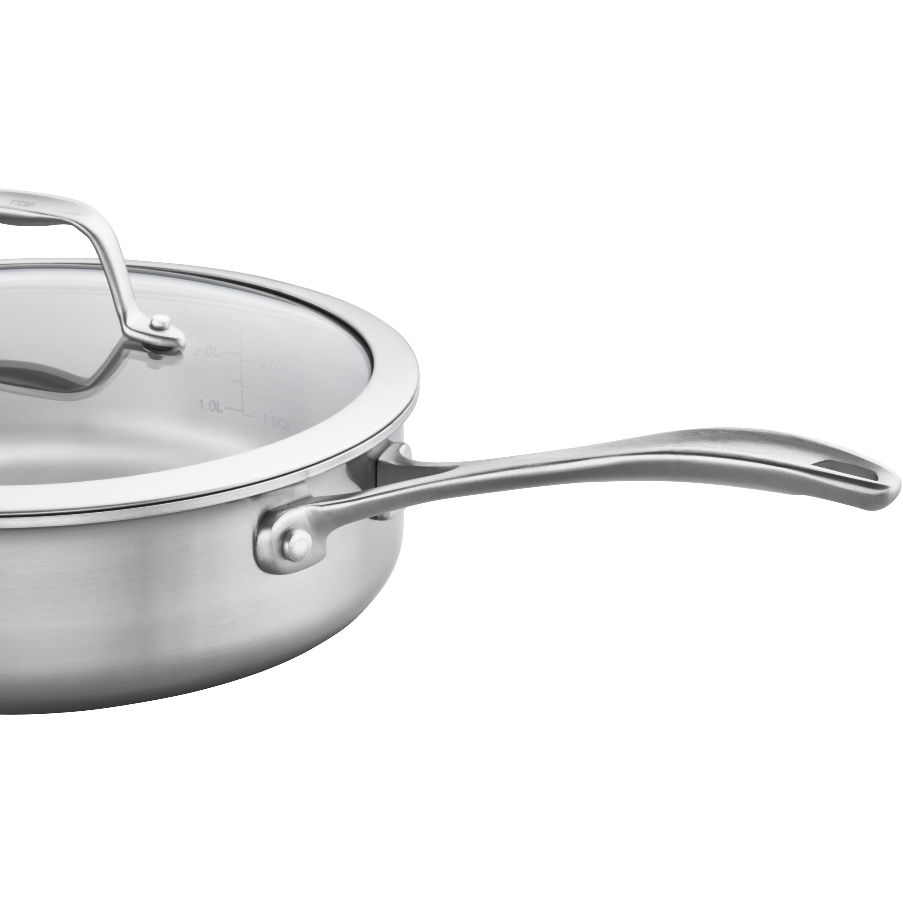 large stainless steel saute pan