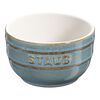 Ceramique, 2-pcs round Ceramic Ramekin set ancient-turquoise, small 1