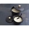 鋳物ホーロー鍋, ラ・ココット de GOHAN 16 cm, ラウンド, ブラック, 鋳鉄, small 9