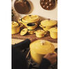 鋳物ホーロー鍋, ラ・ココット de GOHAN 12 cm, ラウンド, シトロン, 鋳鉄, small 6