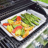 BBQ, 2-pc Grill Topper And Basket Set, Stainless Steel , small 14