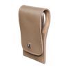 PREMIUM, 5-pcs Calf leather Snap fastener case taupe, small 3